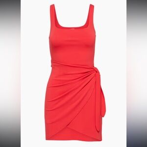 Aritzia Saturn Wrap Mini Poppy Barberry Red XS